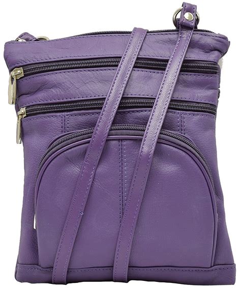 purple cross body bags